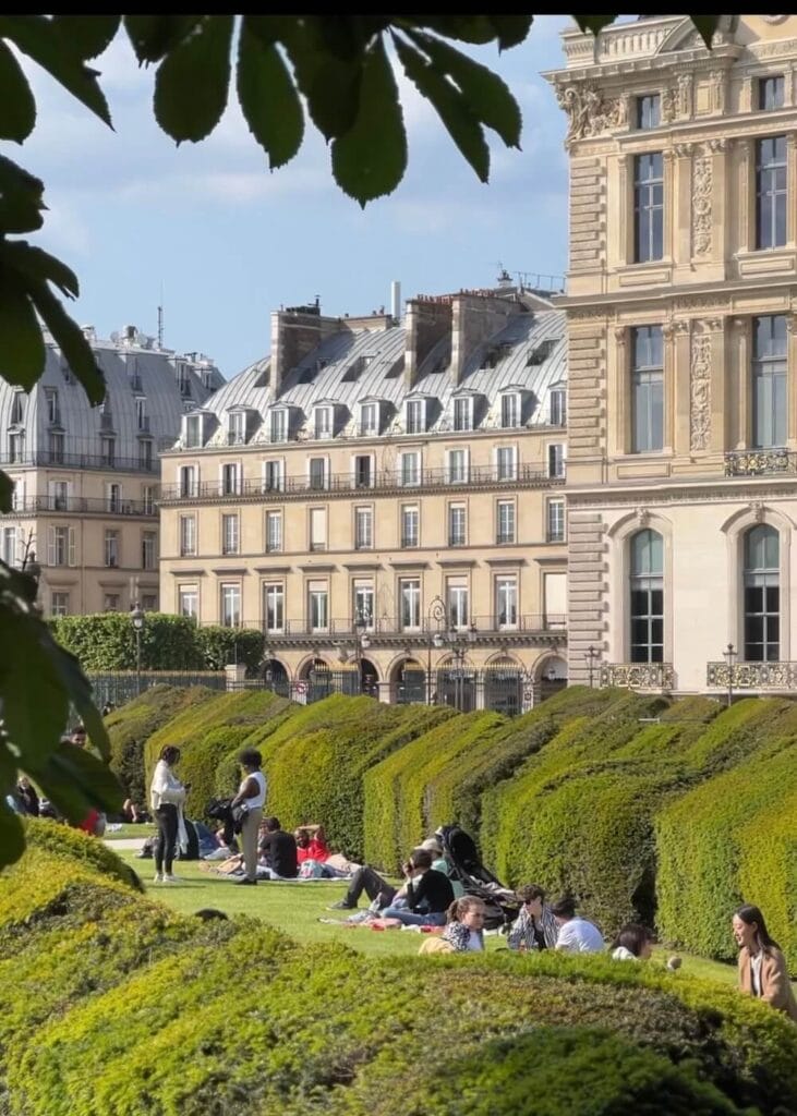 parisian park picnic summer