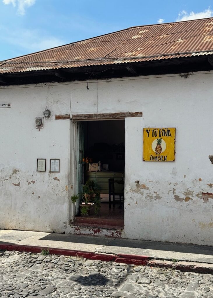 Cafe in Antigua Guatemala brunch