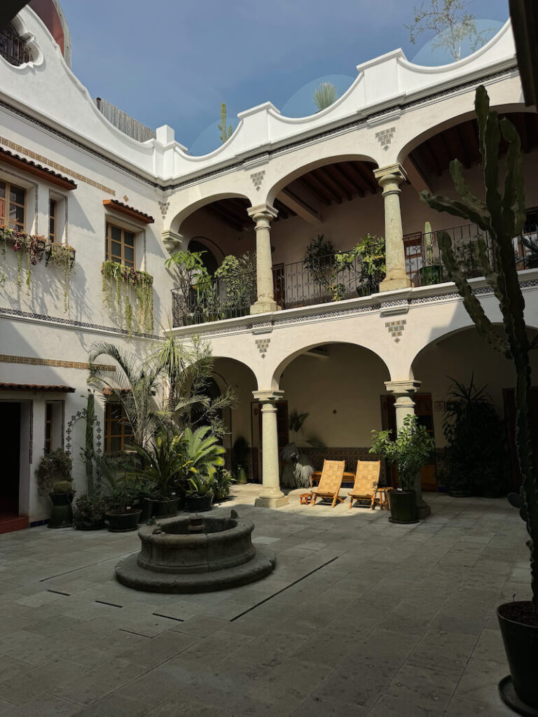 oaxaca city boutique hotel Grana B&B historic courtyard