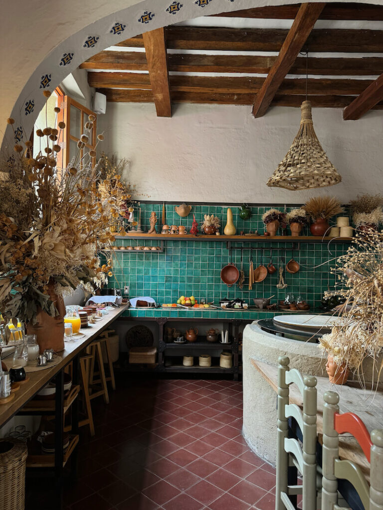 oaxaca city boutique hotel Grana B&B dream kitchen