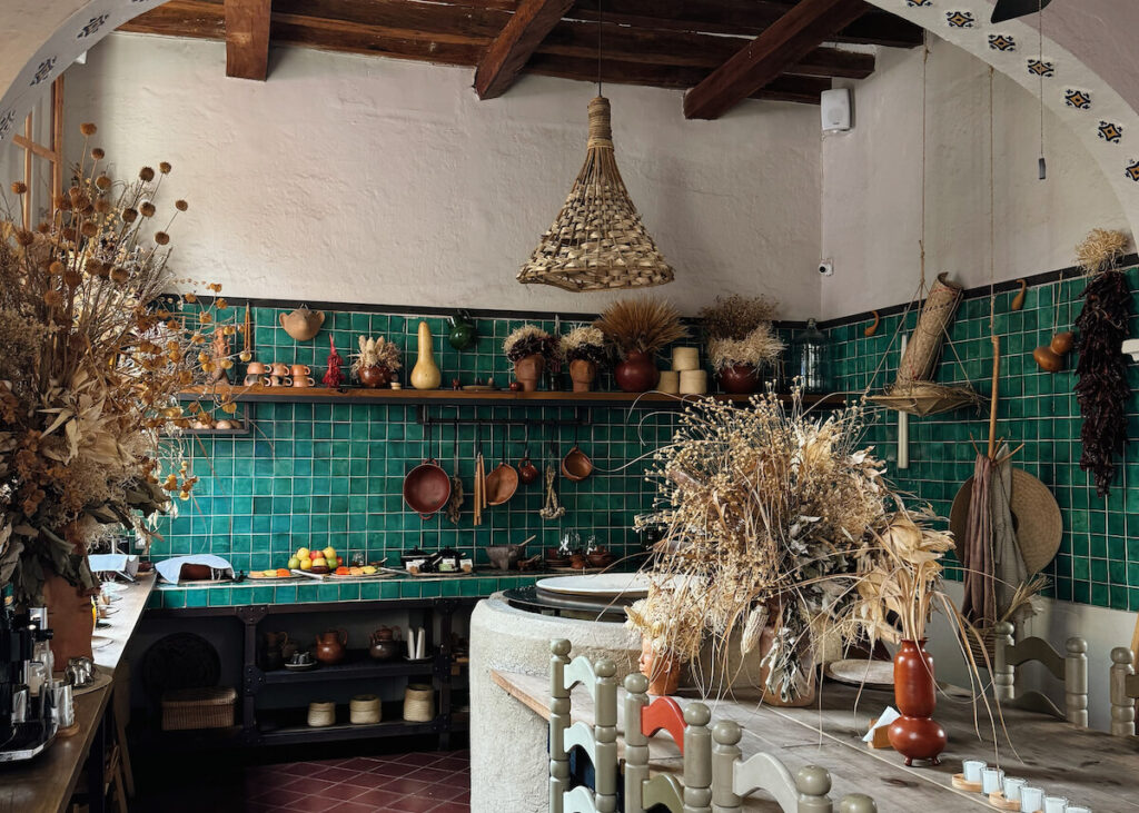 oaxaca city boutique hotel beautiful kitchen Grana &B&