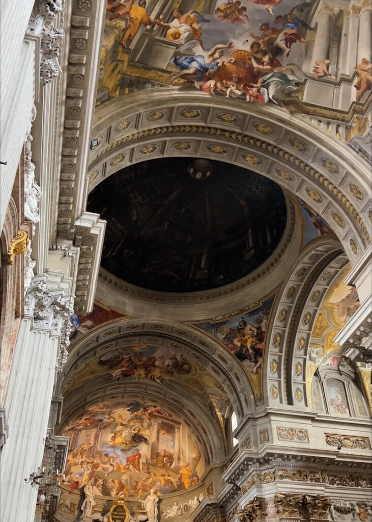 rome church beautiful ceiling