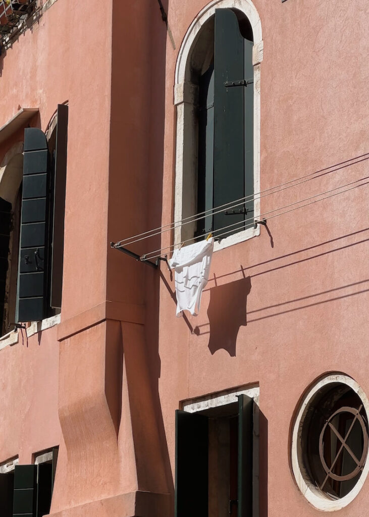 venice tshirt drying in sun