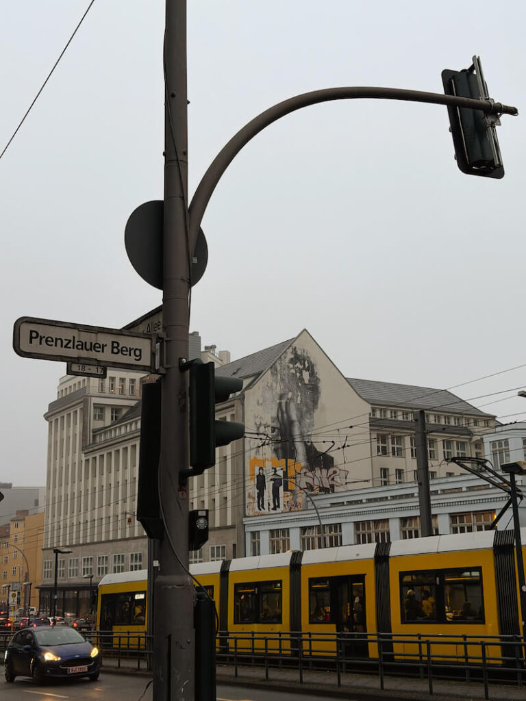 berlin prenzlauer berg yellow tram street art near soho house