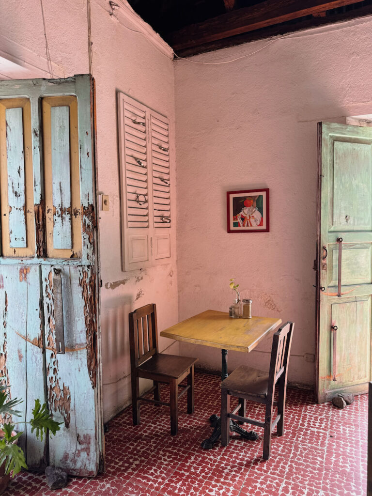 authentic cafe / restaurant in antigua guatemala