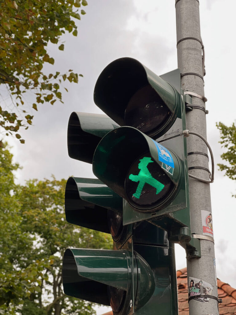 berlin green traffic light man Ampelmännchen