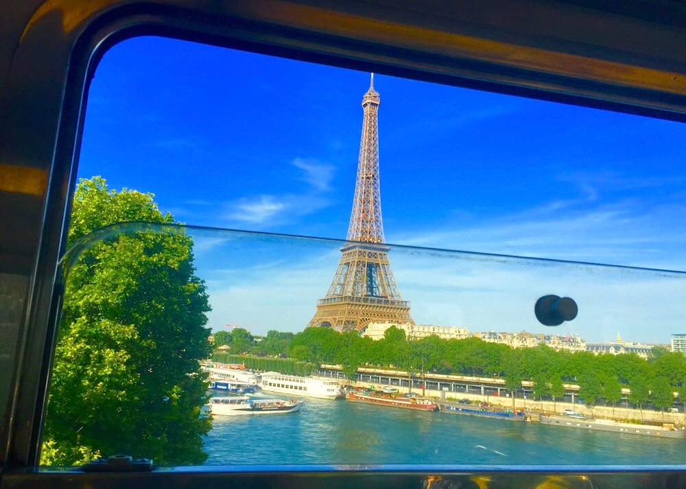 paris eiffel tower metro view