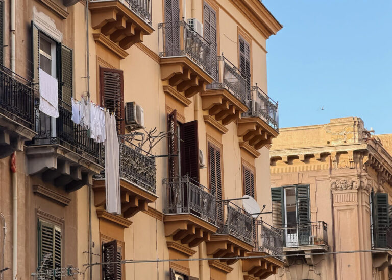palermo italy summer residential building