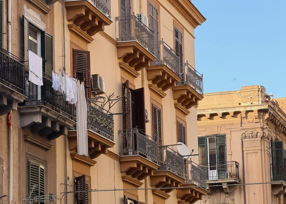 palermo italy summer residential building