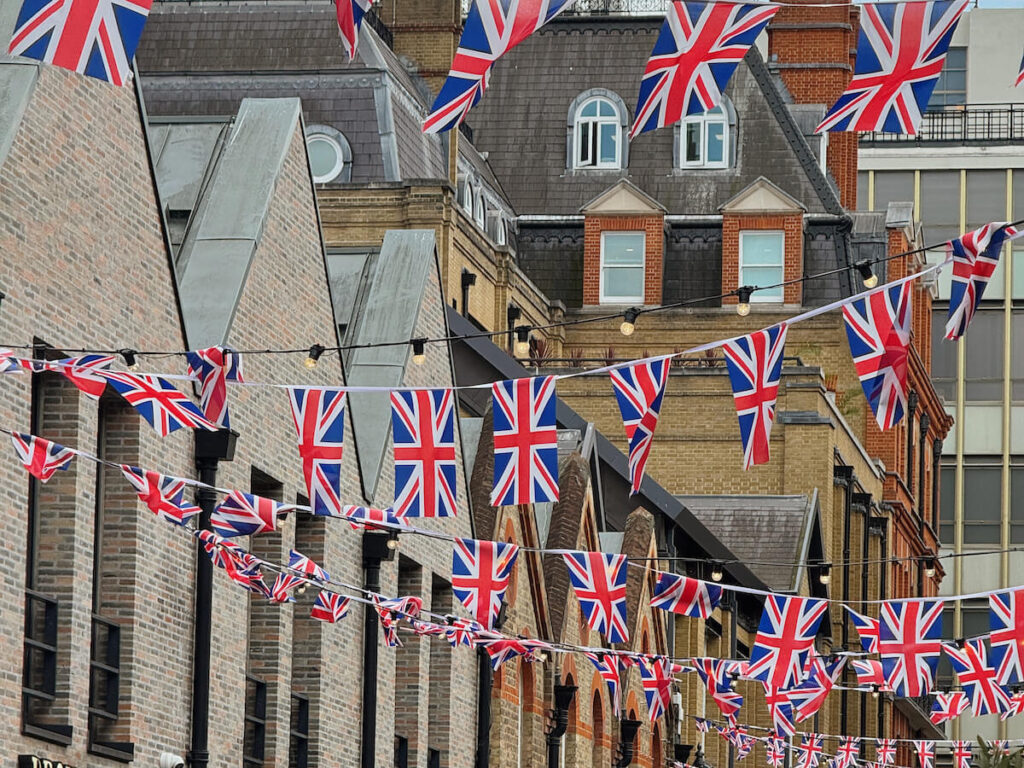 london street union jack flags