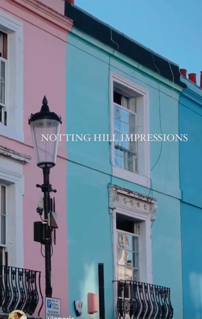 notting hill colourful streets